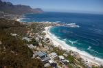 Aerial view showing all four beaches at Clifton (in the foreground) through to Camps Bay and Llandudno - on Cape Town’s sought after Atlantic Seaboard.