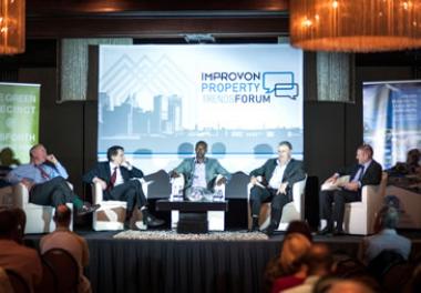 The panel, which was MC’d by Chris Gibbons, included Clem Sunter, Professor Francois Viruly, Dr. Sedise Moseneke (President of SAPOA) and Ken Reynolds Nedbank’s Regional Executive for Property Finance.