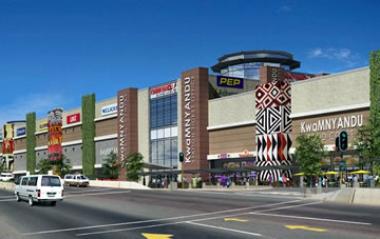 Artist rendering of the R273 million KwaMnyandu Shopping Centre funded by Nedbank Corporate Property Finance, officially launched on Friday 1 March by the Ethekwini Municipality
