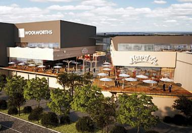 Artist rendering the R1.3 billion Mall of Namibia - The Grove in Windhoek developed by South African property investment and development company Atterbury with Demashuwa Properties and Safland Property Group..