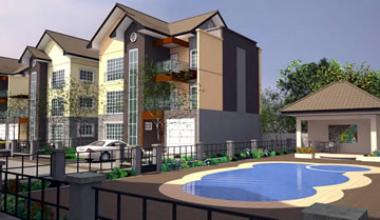 An artist's impression of Devtraco Plus' Palmers Place development in Accra, one of their flagship developments in Ghana, which has seven five bedroom luxury townhouses in phase one.