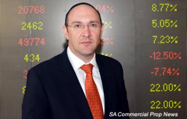 Laurence Rapp, CEO of Vukile Property Fund. The company declared its full year distribution growth by 5.4% to 131.59 cents per linked unit in the 2013 financial year, and had significantly "bulked up" its asset base by 26% to R7.7 billion.
