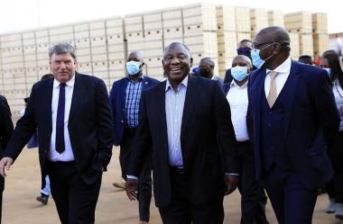 The Kwastina factory was officially opened by President Cyril Ramaphosa and Corobrik CEO Nick Booth.