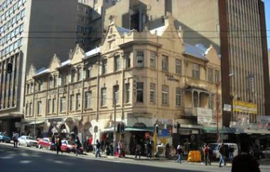 One of Johannesburg’s oldest surviving buildings, the old Gladstone Hotel.