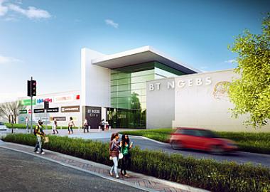 Artist's impression of BT Ngebs Mall in Mthatha, Eastern Cape, the latest development project by Billion Group.