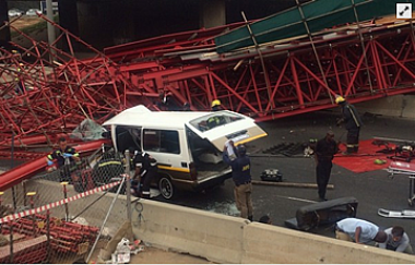 A temporary bridge over the M1 highway on Grayston Drive collapsed last month killing two people with 19 injured.