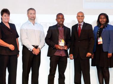 SA Commercial Prop News retains the crown for the second year in a row, winning the SAPOA Property Online News Portal of the Year Accolade. Ortneil Kutama Media Director at SA Commercial Prop News seen with the Award.