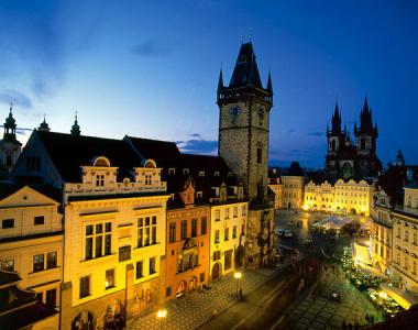 A tourist spot in the city of Prague, the Prague Castle in Czech Republic.