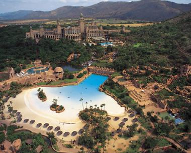 The Sun City Resort draws thousands of visitors each year to its four hotels including two five-star hotels; The Palace of the Lost City (which forms part of The Leading Hotels of the World)